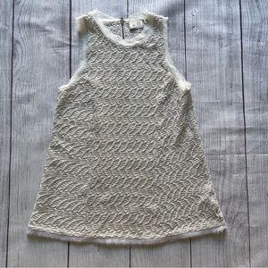 Anthropologie Postmark Cream/Beige Textured Tank Top Size XS